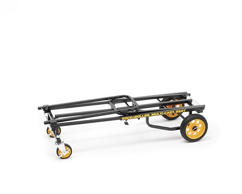 Rock-N-Roller R6RT (Mini) 8-in-1 Folding Multi-Cart/Hand Truck/Dolly/Platform Cart/29" to 42.5" Telescoping Frame/500 lbs. Load Capacity, Black - style: R6RT