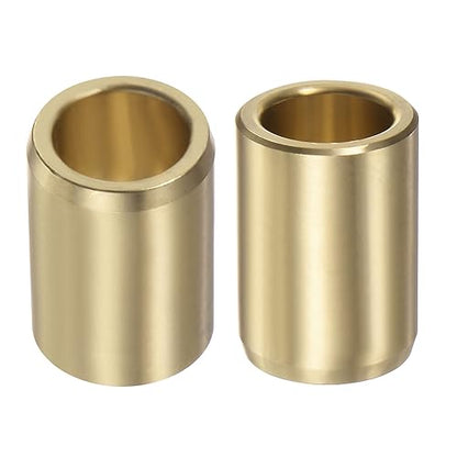 HARFINGTON 2pcs Sleeve Bearings 5/8" Bore 7/8" OD 1-1/4" Length Wrapped Oilless Bushings Brass Alloy for Transmission Conveyor Systems - size: 5/8" x 7/8" x 1-1/4"