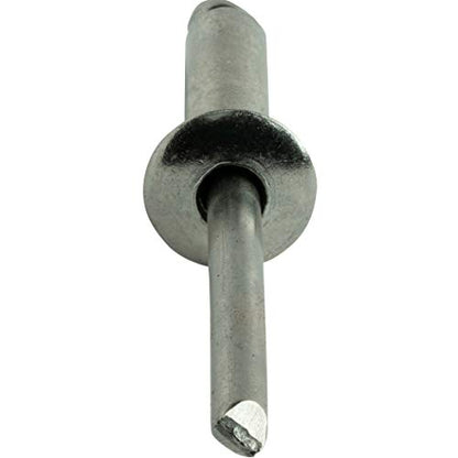 Fastenere Pop Rivets - 1/4" x 1/2" (25pcs) Heavy Duty, Open-End, Stainless Steel, Dome-Head Blind Rivets, Corrosion-Resistant, High Tensile & Shear Strength, 8-8 Gap 0.376"-0.500" - size: 1/4" x 1/2" (8-8) (25 Pack)