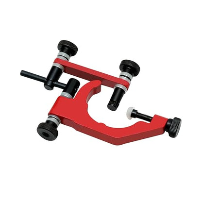TEXALAN(R Universal Indicator Holder for Dial Test Indicator 1-7/8" Clamping Diameter Aluminum Alloy Red and Black