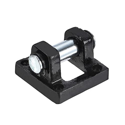 PATIKIL 50x50x32mm Air Cylinder Pneumatic Rod Pivot Clevis Mounting Bracket Rear Mount Part, Black - size: 50 x 50 x 32mm