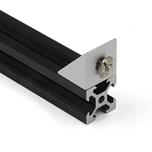 8PCS Silver Angle Sharp Corner Bracket Connector for 6mm Slot Aluminum Extrusion Profile 2020 Series (Angle Corner-Silver-8PCS) - style: Angle Corner-Silver-8PCS