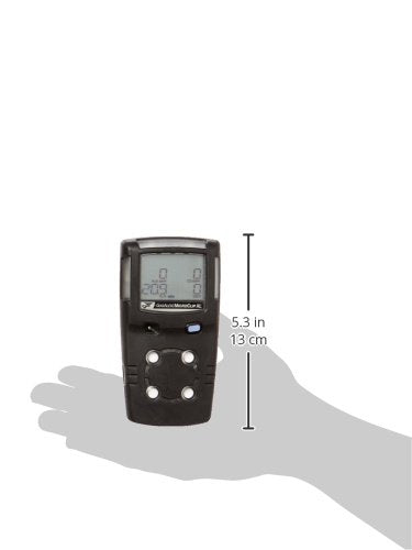 BW Technologies MCXL-XWHM-B-NA GasAlertMicroClip XL 4 Gas Detector, CO, H2S, LEL and O2, Black - color: Black