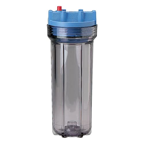 Pentair Pentek 158007 Traditional Slim Line Filter Housing, 3/8" NPT #10 Under Sink Clear Water Filter Housing with Pressure Relief Button, 10-Inch, Clear - color: Clear, size: Single Unit, style: Pressure Relief