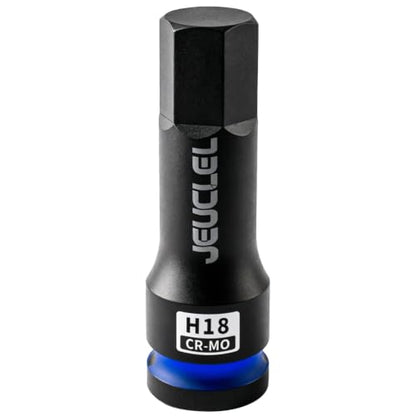 18mm Hex Impact Bit Socket, H18 1/2" Drive Allen Socket, Cr-Mo - size: 1PC | H18 18MM