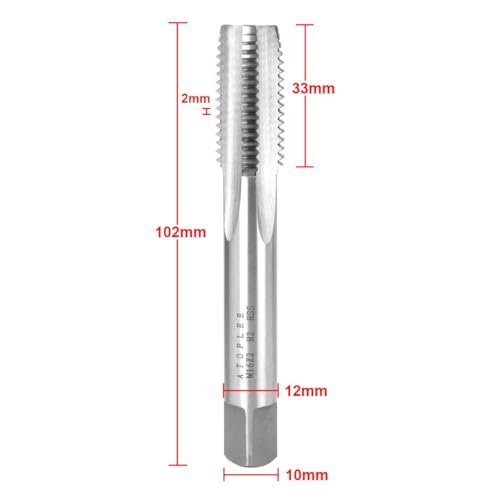 ATOPLEE HSS 6542 M16 X 2.0 Tap and Die Set, Right Hand Machine Thread Tap Die Set (M16 X 2.0) - size: M16 X 2.0