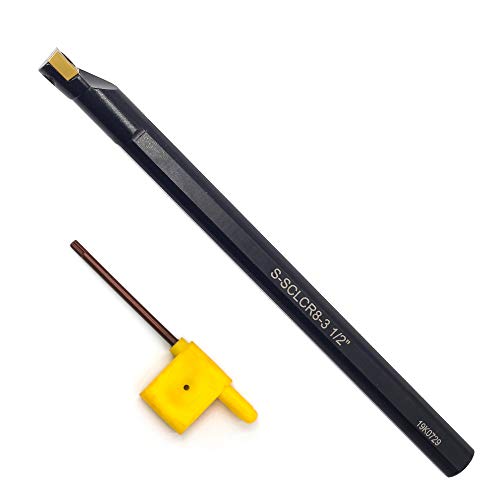 OSCARBIDE 1/2" x 7" Indexable Boring Bar SCLCR,Right-Hand - color: 1/2*7