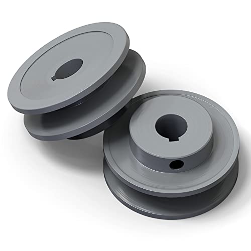 MEANLIN AK25-5/8" Single Groove V-Belt Pulley, 2.5" OD, 5/8" Belt Sheavess, Cast Iron, for V-Belt