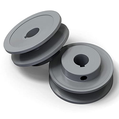 MEANLIN AK25-5/8" Single Groove V-Belt Pulley, 2.5" OD, 5/8" Belt Sheavess, Cast Iron, for V-Belt