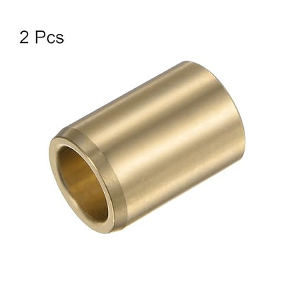 HARFINGTON 2pcs Sleeve Bearings 5/8" Bore 7/8" OD 1-1/4" Length Wrapped Oilless Bushings Brass Alloy for Transmission Conveyor Systems - size: 5/8" x 7/8" x 1-1/4"