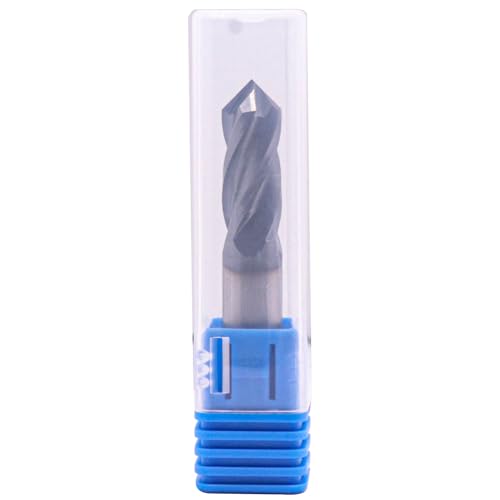 4 Flute 90° Solid Carbide Drill Mill Set(2Pcs, 3/8"), AlTiN Coated - size: 2Pcs 3/8"