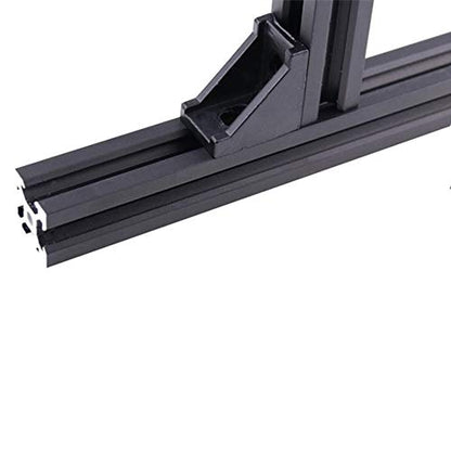 10PCS Extruded Aluminum Profile 2028 Corner Bracket Right Angle with Screws for 6mm Slot Aluminum Extrusion Profile 2020 Series (2028-Black-10 with Screws) - style: 2028-Black-10 with screws