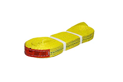 Kennedy Wire Rope & Sling Co. 1" x 10' 2-Ply Twist Eye Polyester Lifting Sling (Various Sizes in Listing) Made in The USA - color: 1" 2-Ply Twist Eye (Type 4), size: 1" x 10'