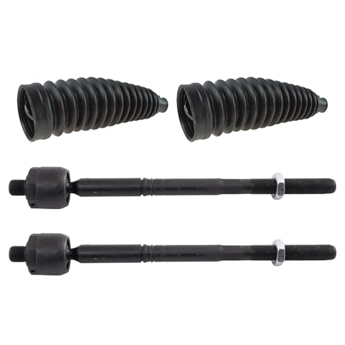 TRQ Front Steering Kit Steering Rack & Pinion Bellow Tie Rod - style: PSA27282