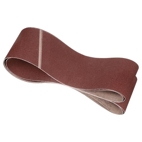 2 Pcs Sanding Belts 6 x 108 Inch 80 Grit Aluminum Oxide - size: 6 x 108 Inch(80 Grits)