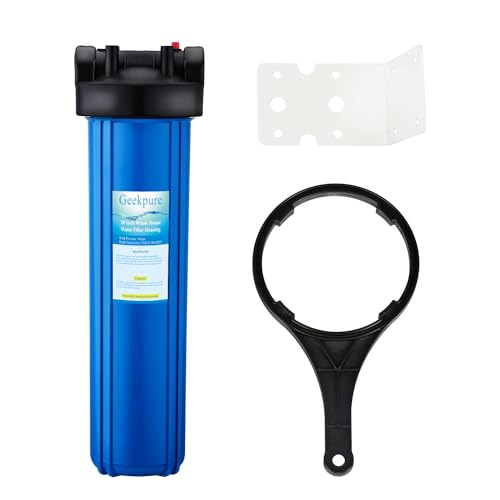 Geekpure 20 Inch Whole House Water Filter Housing-Fit 4.5" x 20" Filter
