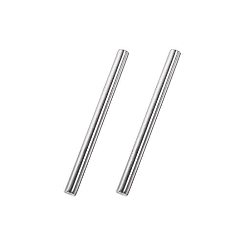 uxcell 8mm x 100mm 304 Stainless Steel Solid Round Rod for DIY Craft - 2pcs - size: 8 mm x 100 mm