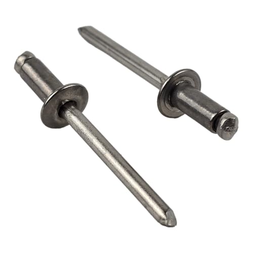 #46 Dome Head Blind Rivets All 304 Stainless Steel - Pack of 25 - size: 1/8" x 3/8" (#46)