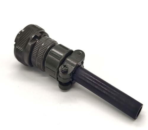 MIL-DTL-5015 Series Industrial Connector, MS3106A14S-6P 6 Pin Circular Male Plug Connectors Waterproof Contacts Solder Termination Threaded Straight Connector Cable, 14S Shell Size