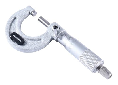 Accusize Outside Micrometer, 0-25mm x 0.01mm, EG00-0025 - size: 0-25mm