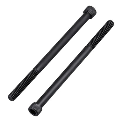 Glvaner 12-Pack 1/4-20 x 4 Socket Head Cap Screws, Grade 12.9 Alloy Steel, Black Oxide Finish, Partial Thread UNC, Allen Hex Drive - size: 1/4-20 x 4"