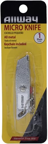 ALLWAY MK4 Chromed Die-Cast Retractable Micro Knife, 2-1/2"