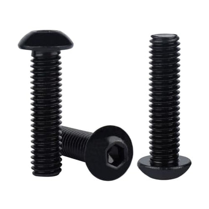 #8-32 x 1 Button Head Screws Socket Cap Bolts 304 Stainless Steel 18-8, Allen Hex Drive, UNC Fully Machine Thread, 50Pcs Black - color: Black, size: #8-32 x 1" (50PCS)