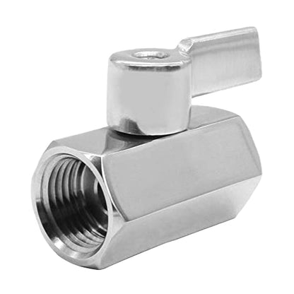 Beduan Mini Ball Valve 316 SS 3/4 Female NPT to Female NPT Shutoff Valve - size: 3/4 Inch