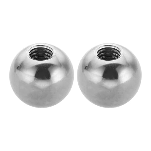 PATIKIL M8x20mm Ball Nuts Knob, 2 Pcs Female Thread 304 Stainless Steel Round Blind Hole Screw Cap Cover for Lighting Machinery DIY Decoration, Silver - size: M8x20mm