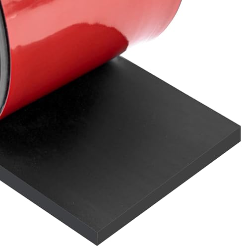 Neoprene Rubber Strips Self Adhesive Sheets, Rolls & Strips with Adhesive Backing Rubber Pads Self Stick Seal Gasket Tape for Matting Padding - 3" Wide x 1/5" Thick x 10' Long - size: 3" Wide x 1/5" Thick x 10' Long