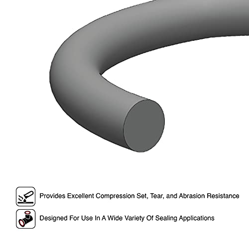 .625IN (15.88 MM) CS, Neoprene 70 Durometer O-Ring Cord Stock, 10 FEET - size: .625 IN (15.88 MM) CS