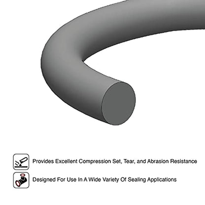 .625IN (15.88 MM) CS, Neoprene 70 Durometer O-Ring Cord Stock, 10 FEET - size: .625 IN (15.88 MM) CS