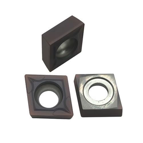 20pcs CCMT09T304/CCMT32.51 Carbide Turning Inserts,CCMT Insert Mutilayer Coated CNC Lathe Replacement Cutters Inserts for Lathe Turning Tool Holder - color: 20pcs CCMT09T304