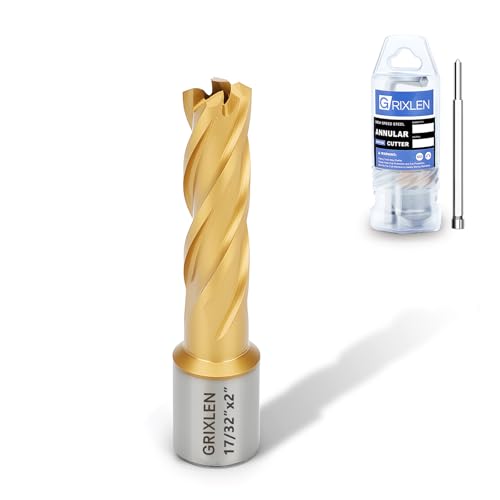 17/32"x2" HSS Annular Cutter，Diameter 17/32"，Cutting Depth 2" - size: 17/32x2"