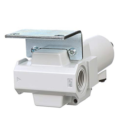 PneumaticPlus SAFM300-N03BD-MEP Coalescing Filter 3/8" NPT, 0.1 Micron - size: 3/8" NPT, style: Metal Bowl - Auto Drain