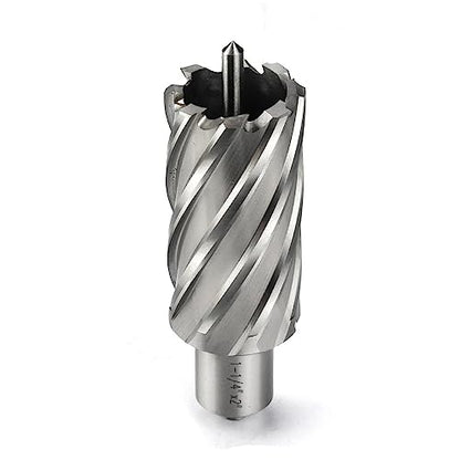 Annular Cutter JESTUOUS 3/4 Inch Weldon Shank 1-1/4 Cut Dia 2 Cut Depth