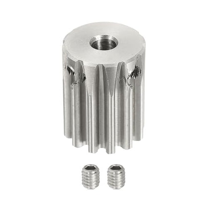 uxcell 1 Mod 12T Spur Gear 4mm Bore, 304 Stainless Steel Pinion Gear - size: 1 Mod 12T, 4mm