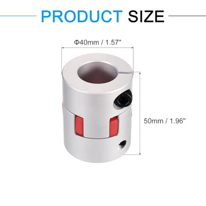 MECCANIXITY Aluminum Shaft Coupling 22mm - 22mm Flexible Spider Coupling - size: 22mm to 22mm