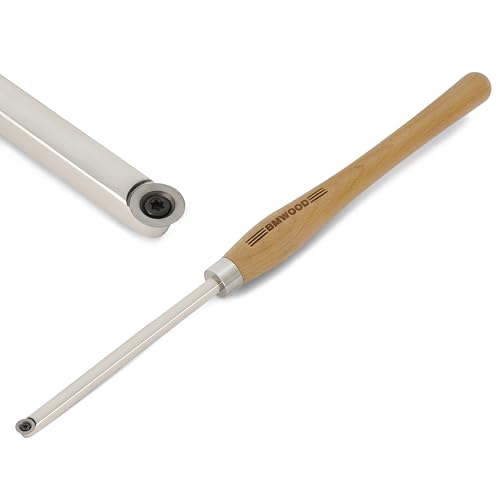Overall length: 23 3/4" Carbide Tipped Finisher Chisel For Woodturning, Beech handle length: 15 1/2", Tool bar length: 8 1/4", Tool bar thickness: 1/2" Square, with 15 * 2.5mm-30°TCT ROUND BLADE - color: M2048t