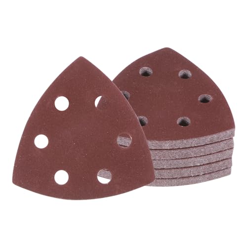 50pcs Mouse Sander Detail Sandpaper 600Grit 3-1/2" Triangle - size: 600 grit