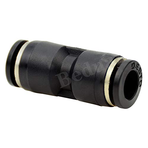 Beduan Pneumatic Push to Connect Fitting, 5/16" x 5/16" Tube OD Straight Quick Adapter Air Fitting （Pack of 10） - size: 5/16" Tube OD