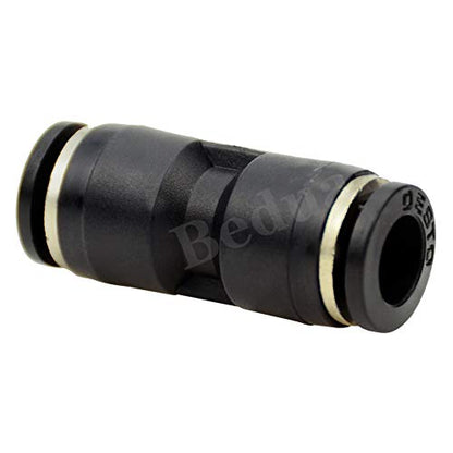 Beduan Pneumatic Push to Connect Fitting, 5/16" x 5/16" Tube OD Straight Quick Adapter Air Fitting （Pack of 10） - size: 5/16" Tube OD