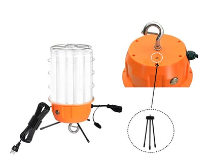 TSEXES 100W LED Temporary Construction Work Light,5000K,13000Lm,Plug-n-Play - color: Orange-100W