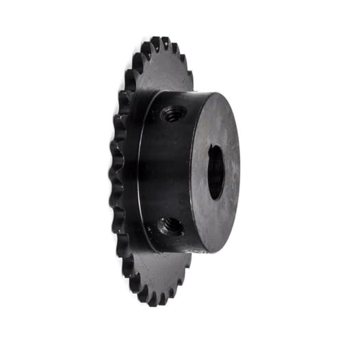 Jeremywell #25 Roller Chain Sprocket B Type 1/2'' Bore Hardened 30 Tooth - size: 1/2" Bore 30 Tooth