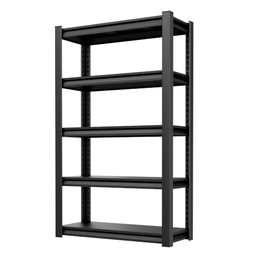 OLLRRACT 5-Tier Garage Shelving, Metal Storage Shelves, Utility Shelf - size: 16" D x36" W x78" H