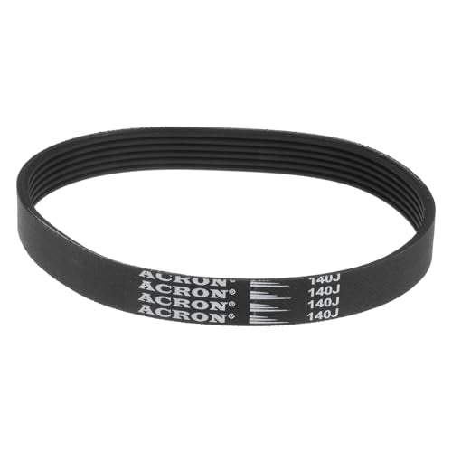uxcell 140J6 Rubber Poly V Belt, 6 Ribs PJ V-Ribbed Belt 14" Length x 0.55" Width x 0.14" Thick, Industrial Transmission Drive Belt - size: 14" Length