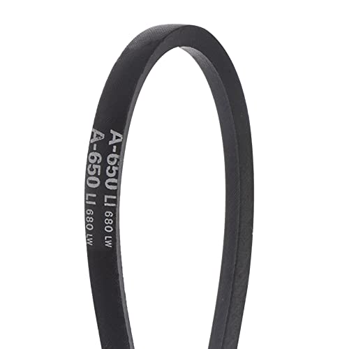 HARFINGTON A-650 V-Belts Drive Belt 650mm Inner 13mm Width 8mm Thickness Girth Rubber for Power Transmission - size: 650mm