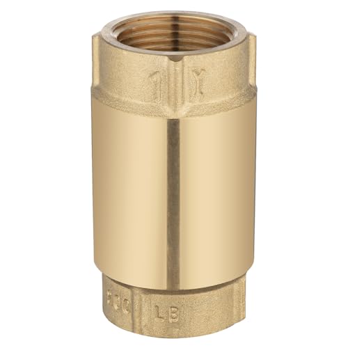 (1 Pack) Asterbacks Check Foot Valve 1 Inch NPT Female Connection, Heavy Duty Prevent Backflow Media Valve for Water Pump, Irrigation System - style: Female 1" NPT