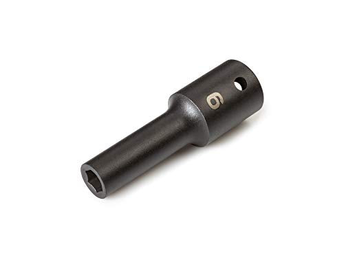 TEKTON 1/2 Inch Drive x 9 mm 6-Point Impact Socket | SID23109 - size: 9 mm, style: Deep