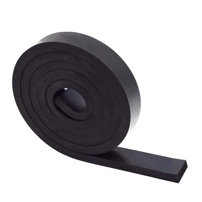 3/8 Inch Thick Neoprene Rubber Strips and Heavy-Duty Solid Rubber Rolls, Sheet for DIY Gasket, Warehouse, Pads, Seals, Weather Stripping, Flooring (1 Inch Wide, 5 Feet Long) - size: 3/8" x 1" x 5', style: Non-Adhesive Backing